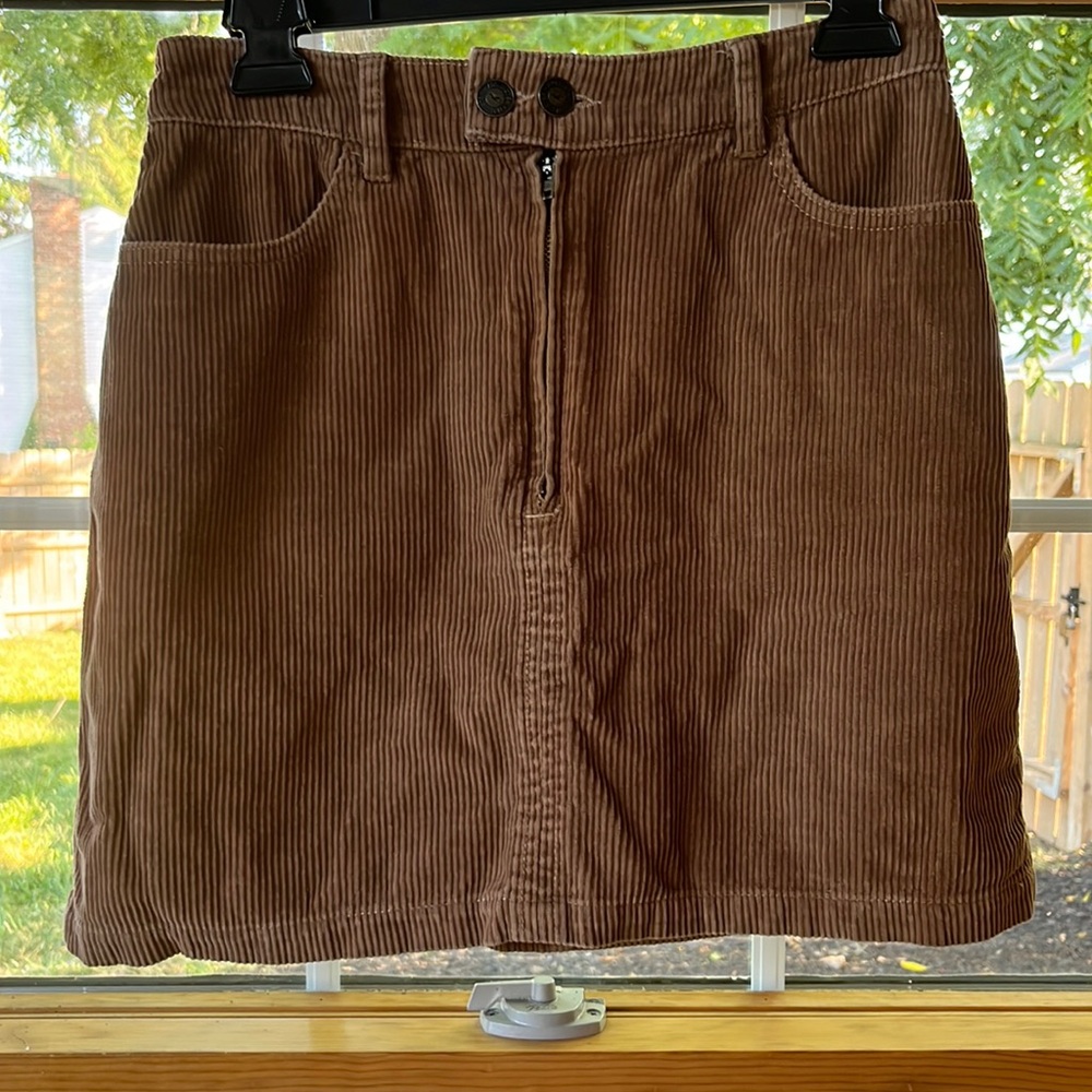Hollister Courderoy   Skirt cappuccino color